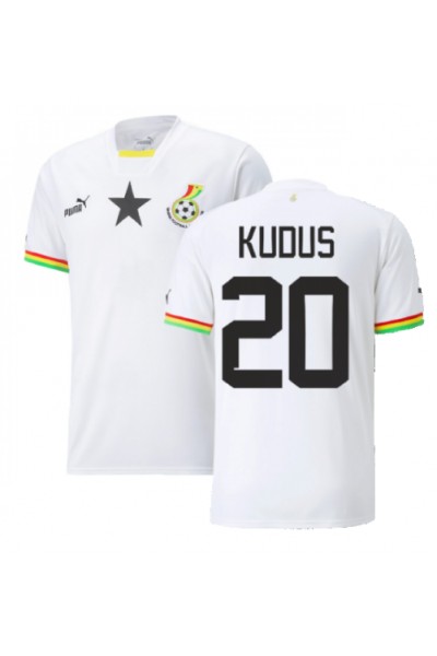 Fotbalové Dres Ghana Mohammed Kudus #20 Domácí Oblečení MS 2022 Krátký Rukáv
